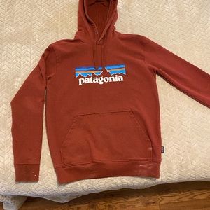 Deep red Patagonia sweatshirt